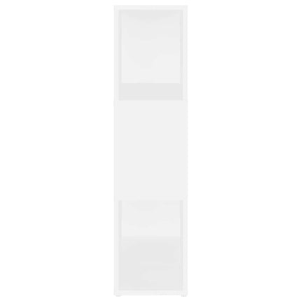 Bokhylla/Rumsavdelare vit 60x24x94 cm konstruerat trä