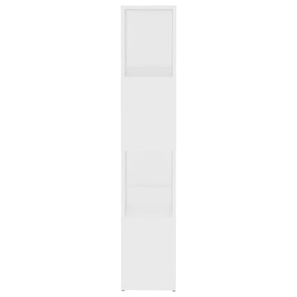 Bokhylla Rumsavdelare vit 60x24x124,5 cm konstruerat trä