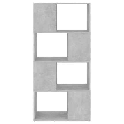 Bokhylla Rumsavdelare betonggrå 60x24x124,5 cm