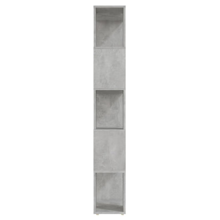 Bokhylla Rumsavdelare betonggrå 60x24x155 cm