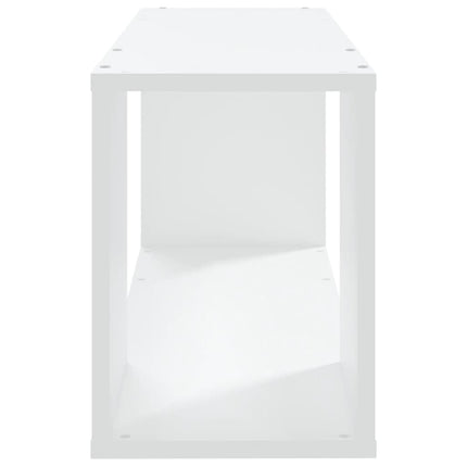 TV-bänk vit 80x24x32 cm konstruerat trä