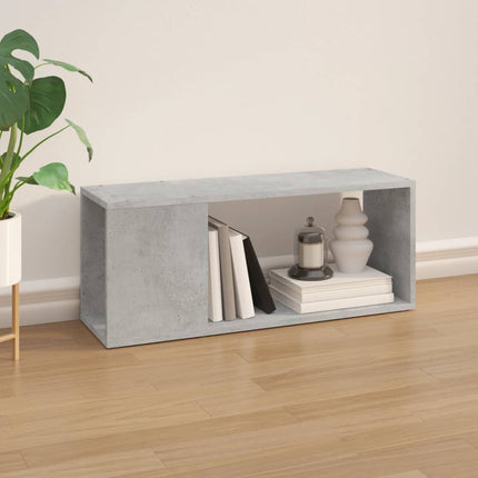 Tv-bänk betonggrå 80x24x32 cm konstruerat trä