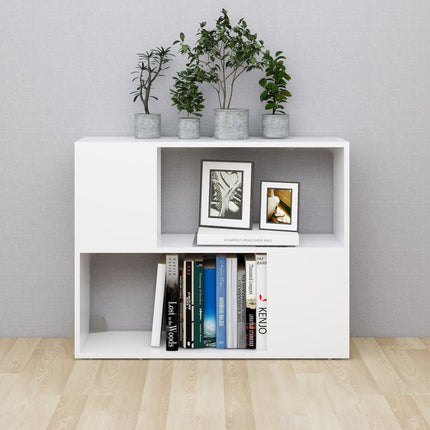 TV-bänk vit 80x24x63 cm konstruerat trä