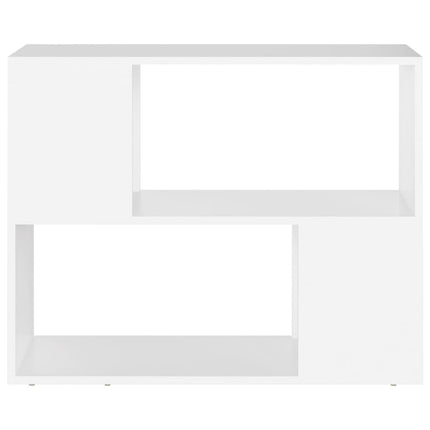 TV-bänk vit 80x24x63 cm konstruerat trä