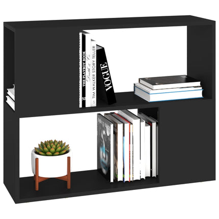 TV-bänk svart 80x24x63 cm konstruerat trä