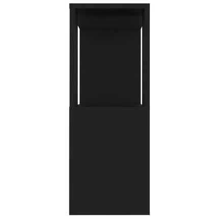 TV-bänk svart 80x24x63 cm konstruerat trä
