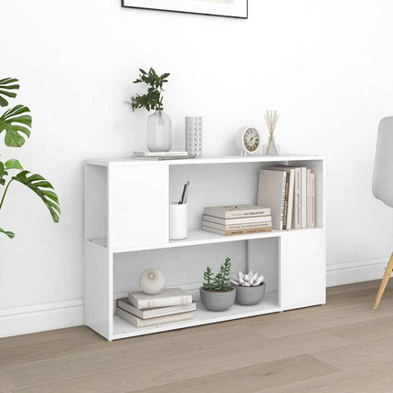 Bokhylla vit 100x24x63 cm konstruerat trä
