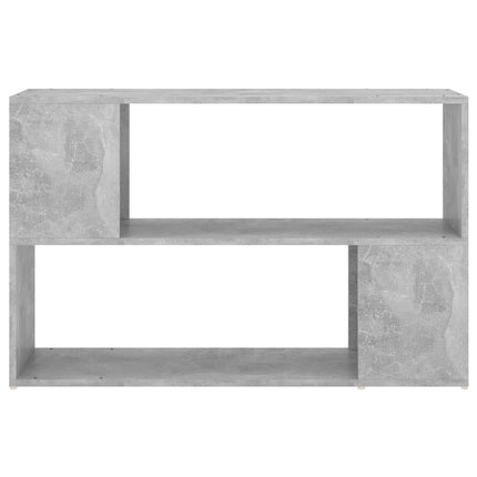 Bokhylla betonggrå 100x24x63 cm konstruerat trä