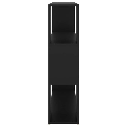 Bokhylla Rumsavdelare svart 100x24x94 cm