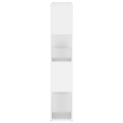 Bokhylla Rumsavdelare vit 100x24x124 cm