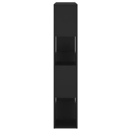 Bokhylla Rumsavdelare svart 100x24x124 cm