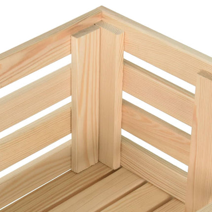 Grönsaksvagn 77x30x80 cm massiv furu