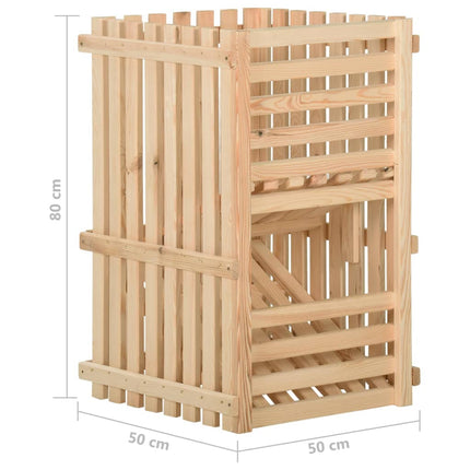 Potatislåda 50x50x80 cm massiv furu