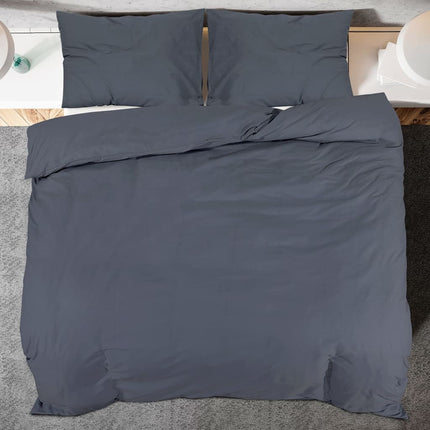 Bäddset antracit 140x200 cm lätt mikrofiber