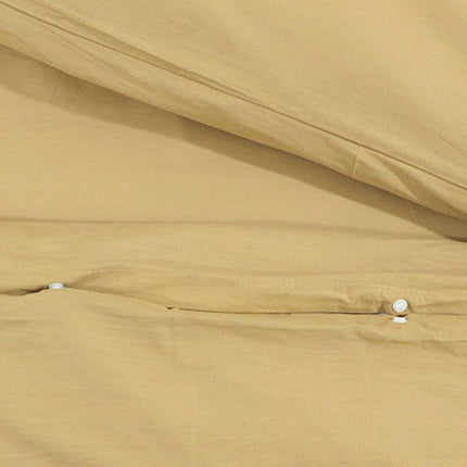 Bäddset taupe 200x200 cm lätt mikrofiber