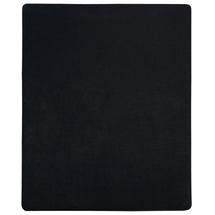 Dra-på-lakan jersey svart 100x200 cm bomull