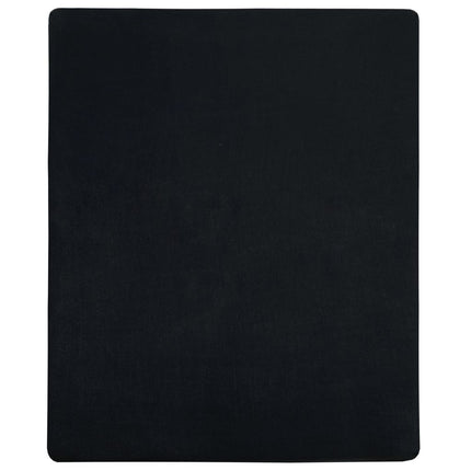 Dra-på-lakan jersey 2 st svart 140x200 cm bomull