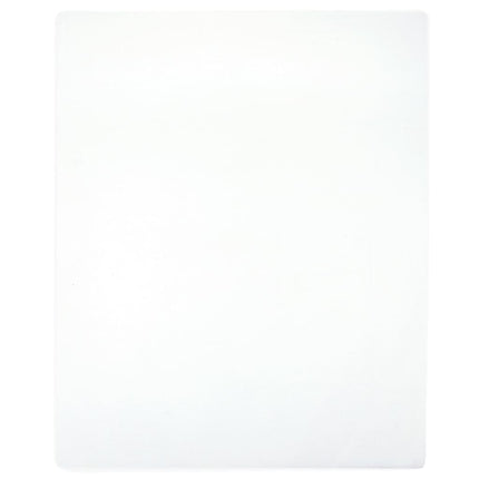 Dra-på-lakan jersey vit 180x200 cm bomull