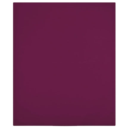 Dra-på-lakan jersey 2 st vinröd 180x200 cm bomull