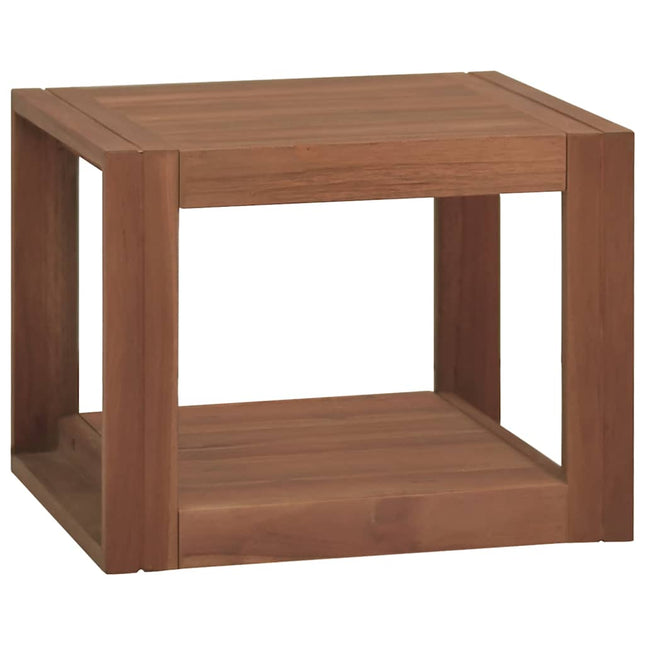 Väggmonterat badrumsskåp 45x45x35 cm massiv teak