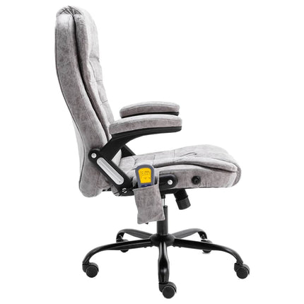 Massagekontorsstol ljusgrå konstmocka
