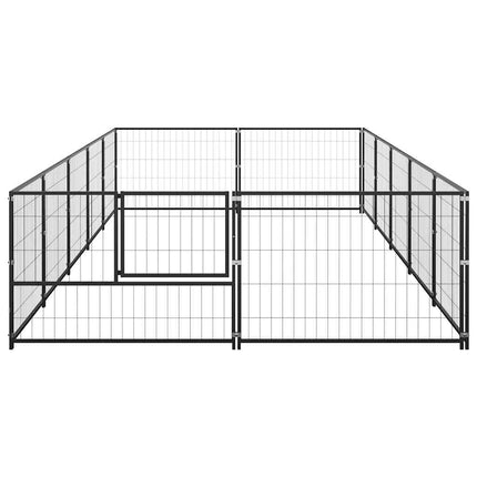 Hundgård svart 10 m² stål