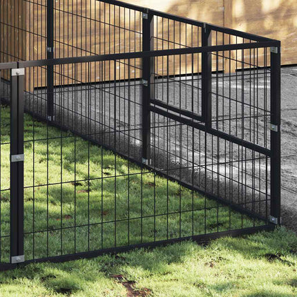 Hundgård svart 30 m² stål