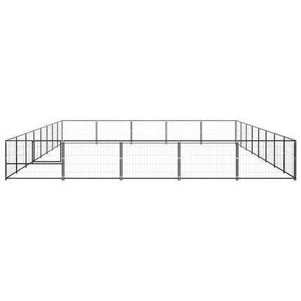 Hundgård svart 40 m² stål