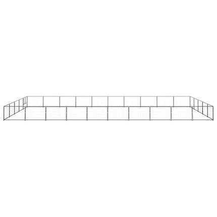 Hundgård svart 50 m² stål