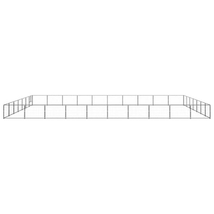 Hundgård svart 70 m² stål