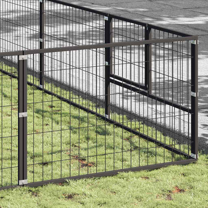 Hundgård svart 72 m² stål