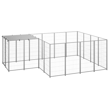 Hundgård silver 6,05 m² stål