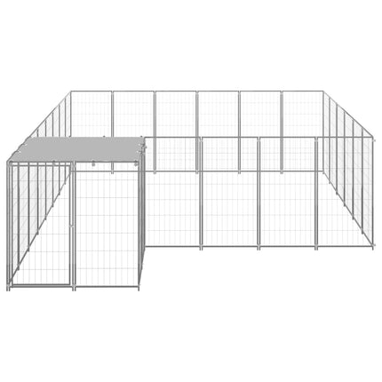 Hundgård silver 12,1 m² stål