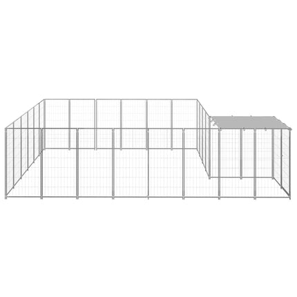 Hundgård silver 12,1 m² stål