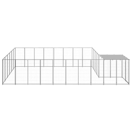 Hundgård silver 15,73 m² stål