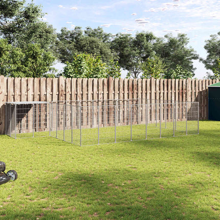 Hundgård silver 15,73 m² stål
