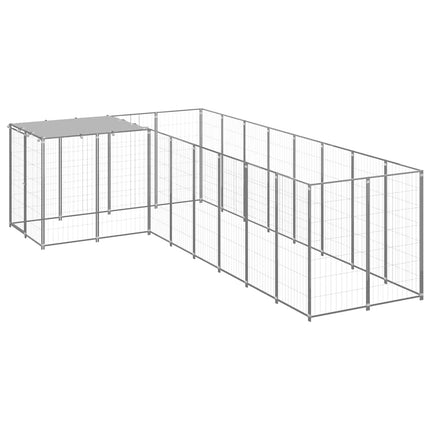 Hundgård silver 6,05 m² stål