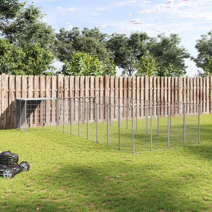 Hundgård silver 13,31 m² stål
