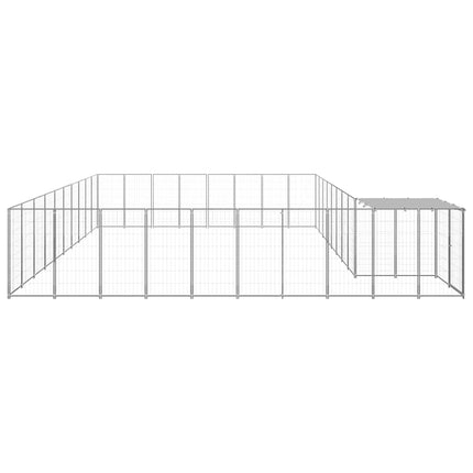 Hundgård silver 25,41 m² stål