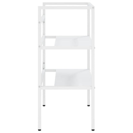 Ram för tvättställ vit 59x38x83 cm järn
