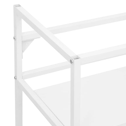 Ram för tvättställ vit 79x38x83 cm järn
