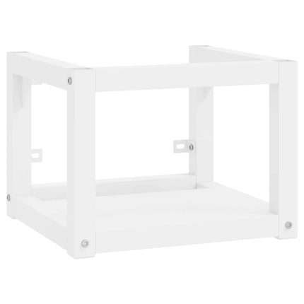 Väggmonterad ram för tvättställ vit 40x38x31 cm järn