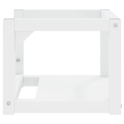 Väggmonterad ram för tvättställ vit 40x38x31 cm järn