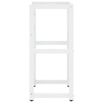 Ram för tvättställ vit 40x38x83 cm järn