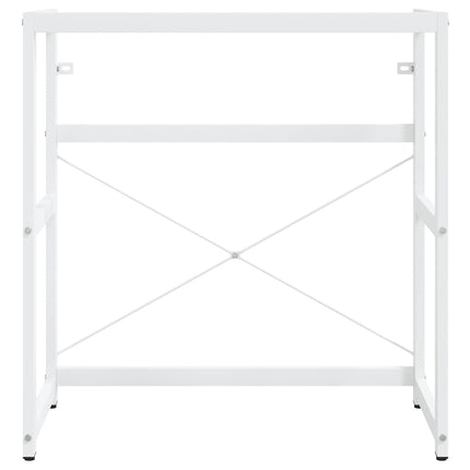 Ram för tvättställ vit 79x38x83 cm järn