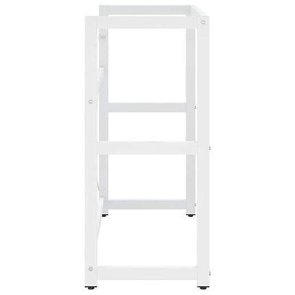 Ram för tvättställ vit 79x38x83 cm järn