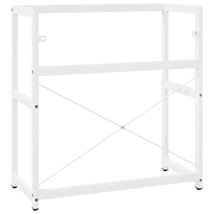 Ram för tvättställ vit 79x38x83 cm järn