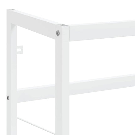 Ram för tvättställ vit 79x38x83 cm järn