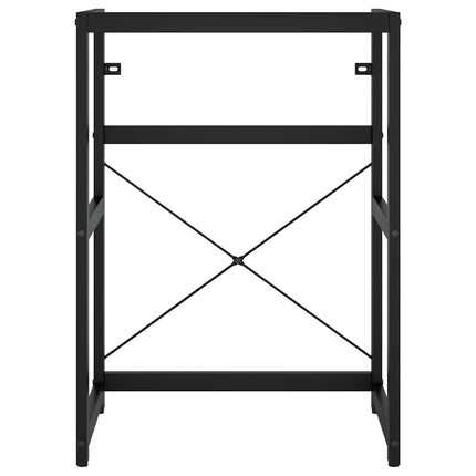 Ram för tvättställ svart 59x38x83 cm järn