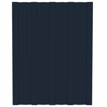 Takpanel 12 pcs Antracit 60 x 45 cm Galvaniserat stål